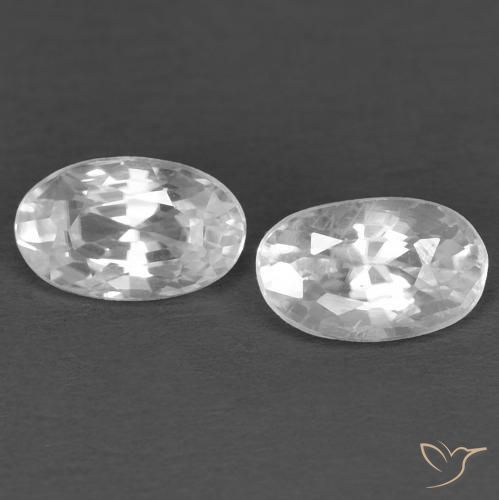 Shop natural 0.83ct ホワイト ジルコン gems, 楕円形, from カンボジア at GemSelect. In stock, global shipping!