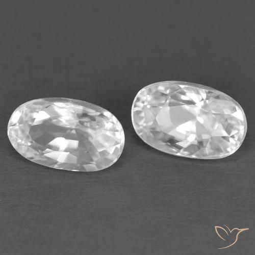 Shop natural 0.86ct ホワイト ジルコン gems, 楕円形, from カンボジア at GemSelect. In stock, global shipping!
