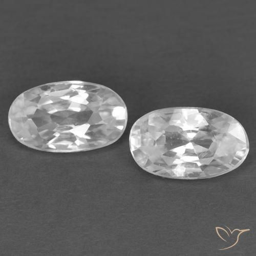 Shop natural 0.72ct ホワイト ジルコン gems, 楕円形, from カンボジア at GemSelect. In stock, global shipping!