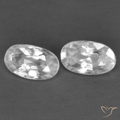 Shop natural 0.72ct ホワイト ジルコン gems, 楕円形, from カンボジア at GemSelect. In stock, global shipping!