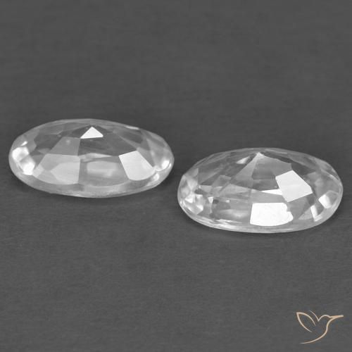 Shop natural 0.72ct ホワイト ジルコン gems, 楕円形, from カンボジア at GemSelect. In stock, global shipping!