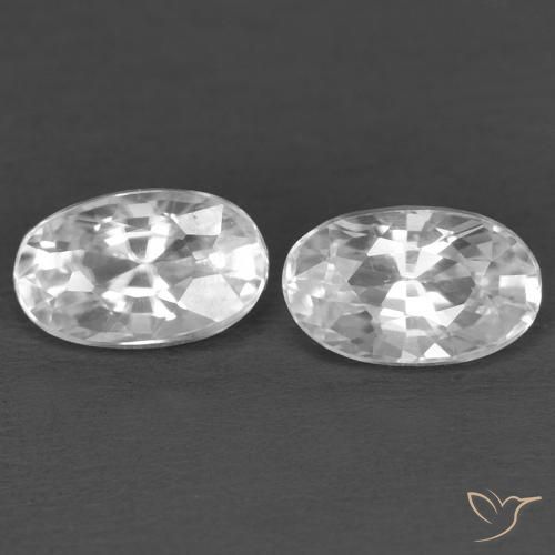 Shop natural 0.83ct ホワイト ジルコン gems, 楕円形, from カンボジア at GemSelect. In stock, global shipping!