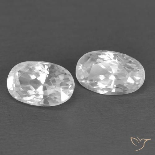 Shop natural 0.80ct ホワイト ジルコン gems, 楕円形, from カンボジア at GemSelect. In stock, global shipping!