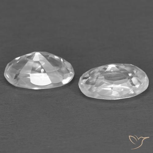 Shop natural 0.80ct ホワイト ジルコン gems, 楕円形, from カンボジア at GemSelect. In stock, global shipping!