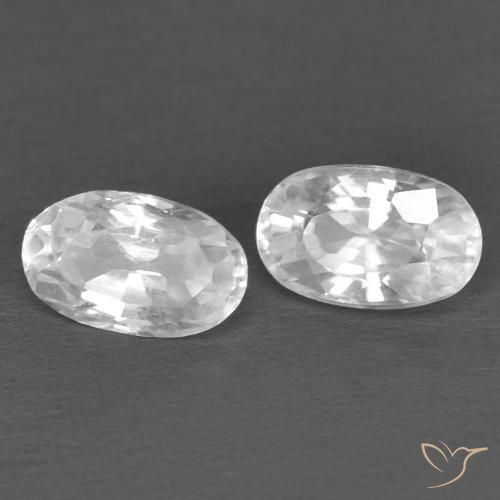 Shop natural 0.76ct ホワイト ジルコン gems, 楕円形, from カンボジア at GemSelect. In stock, global shipping!