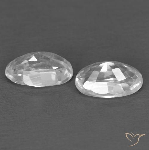 Shop natural 0.76ct ホワイト ジルコン gems, 楕円形, from カンボジア at GemSelect. In stock, global shipping!
