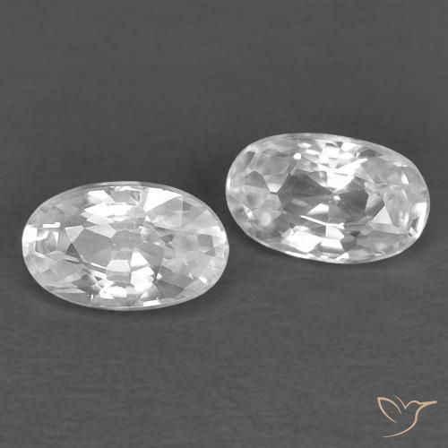 Shop natural 0.76ct ホワイト ジルコン gems, 楕円形, from カンボジア at GemSelect. In stock, global shipping!