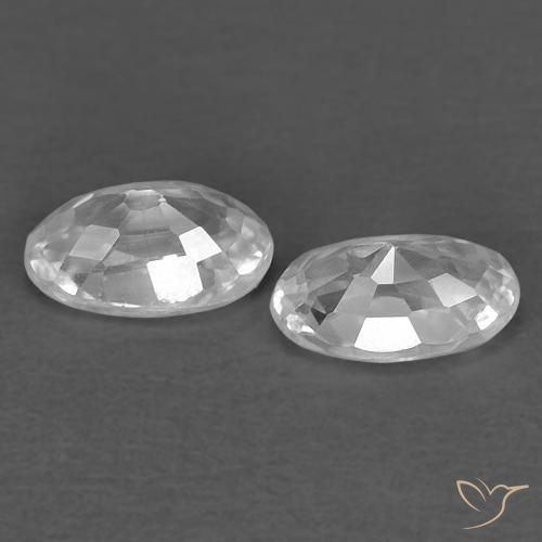 Shop natural 0.76ct ホワイト ジルコン gems, 楕円形, from カンボジア at GemSelect. In stock, global shipping!