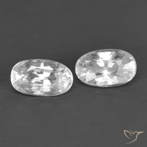 Shop natural 0.90ct ホワイト ジルコン gems, 楕円形, from カンボジア at GemSelect. In stock, global shipping!