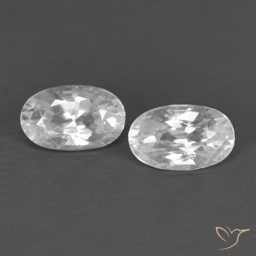 Shop natural 0.81ct ホワイト ジルコン gems, 楕円形, from カンボジア at GemSelect. In stock, global shipping!