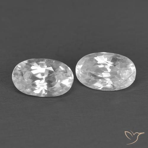 Shop natural 0.81ct ホワイト ジルコン gems, 楕円形, from カンボジア at GemSelect. In stock, global shipping!