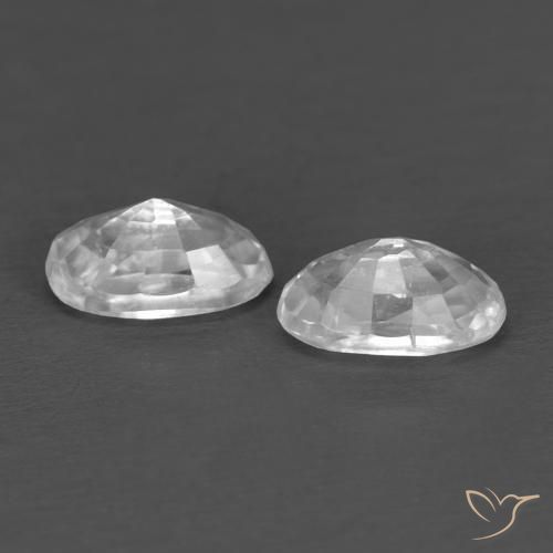Shop natural 0.81ct ホワイト ジルコン gems, 楕円形, from カンボジア at GemSelect. In stock, global shipping!
