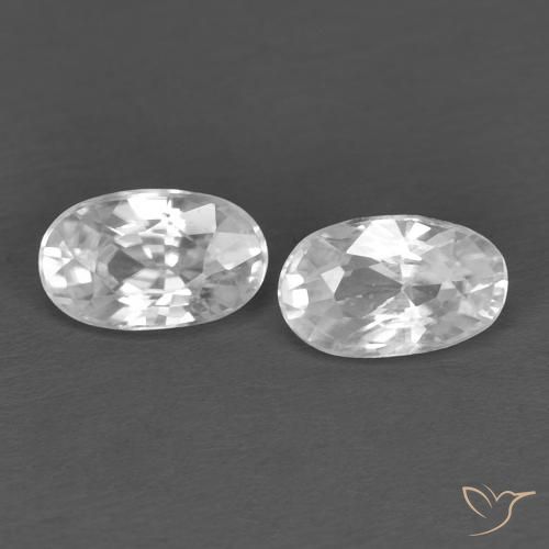 Shop natural 0.79ct ホワイト ジルコン gems, 楕円形, from カンボジア at GemSelect. In stock, global shipping!