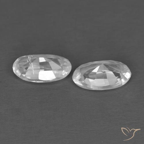 Shop natural 0.65ct ホワイト ジルコン gems, 楕円形, from カンボジア at GemSelect. In stock, global shipping!