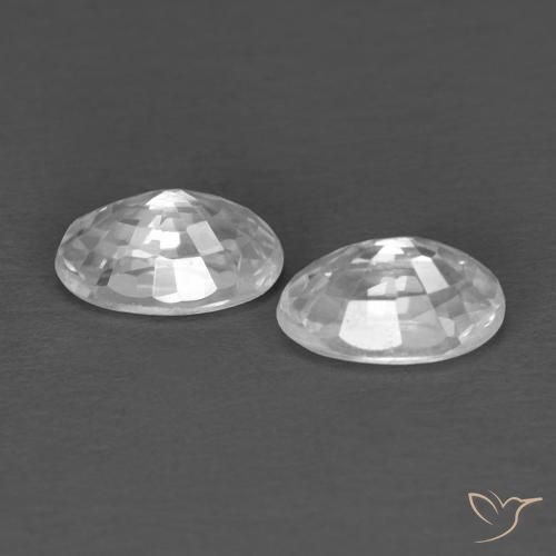 Shop natural 0.83ct ホワイト ジルコン gems, 楕円形, from カンボジア at GemSelect. In stock, global shipping!