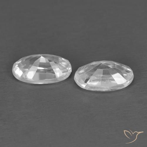 Shop natural 0.73ct ホワイト ジルコン gems, 楕円形, from カンボジア at GemSelect. In stock, global shipping!