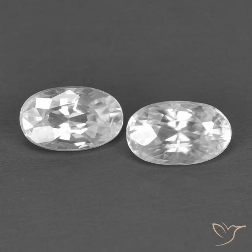 Shop natural 0.84ct ホワイト ジルコン gems, 楕円形, from カンボジア at GemSelect. In stock, global shipping!