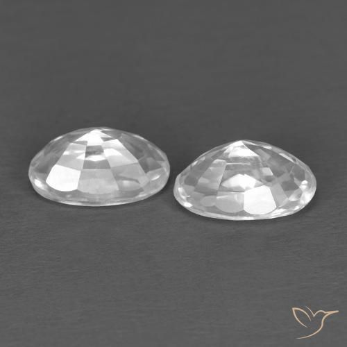 Shop natural 0.84ct ホワイト ジルコン gems, 楕円形, from カンボジア at GemSelect. In stock, global shipping!