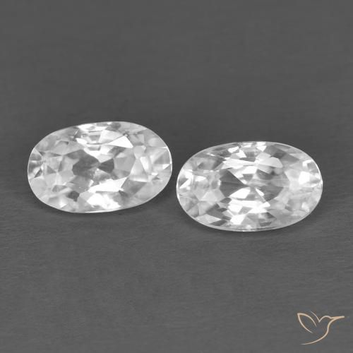 Shop natural 0.74ct ホワイト ジルコン gems, 楕円形, from カンボジア at GemSelect. In stock, global shipping!