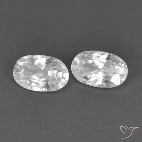 Shop natural 0.74ct ホワイト ジルコン gems, 楕円形, from カンボジア at GemSelect. In stock, global shipping!