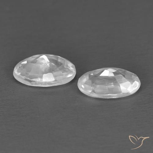 Shop natural 0.73ct ホワイト ジルコン gems, 楕円形, from カンボジア at GemSelect. In stock, global shipping!
