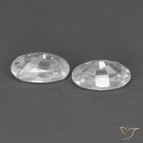 Shop natural 0.79ct ホワイト ジルコン gems, 楕円形, from カンボジア at GemSelect. In stock, global shipping!