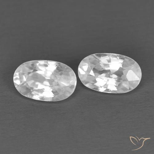 Shop natural 0.74ct ホワイト ジルコン gems, 楕円形, from カンボジア at GemSelect. In stock, global shipping!