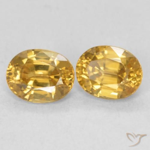 Shop natural 1.31ct 濃いゴールド ジルコン gems, 楕円形, from コロンビア at GemSelect. In stock, global shipping!