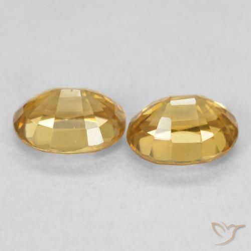 Shop natural 1.31ct 濃いゴールド ジルコン gems, 楕円形, from コロンビア at GemSelect. In stock, global shipping!