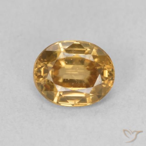 0.94ct 天然 シャンパン ジルコン, 楕円形, VVS-VS