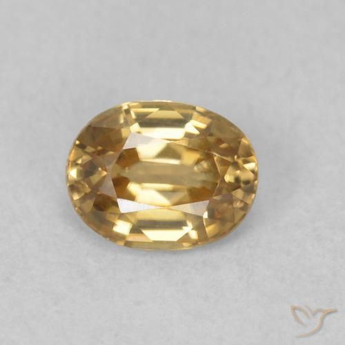 0.63ct 天然 シャンパン ジルコン, 楕円形, VVS