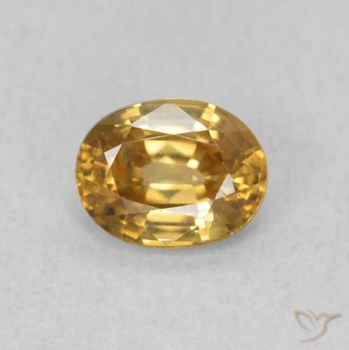 0.64ct 天然 シャンパン ジルコン, 楕円形, VVS