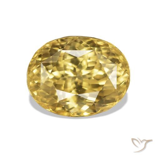 3.73ct ゴールド ジルコン, 楕円形, VS